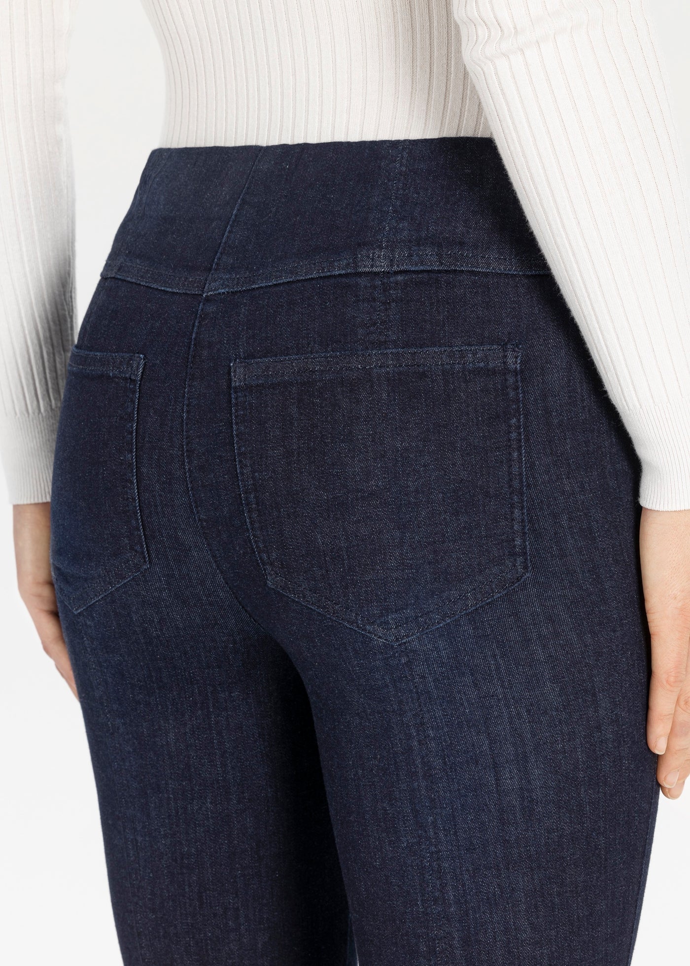 Stehmann Igor Pull on Jeans In Dark Denim