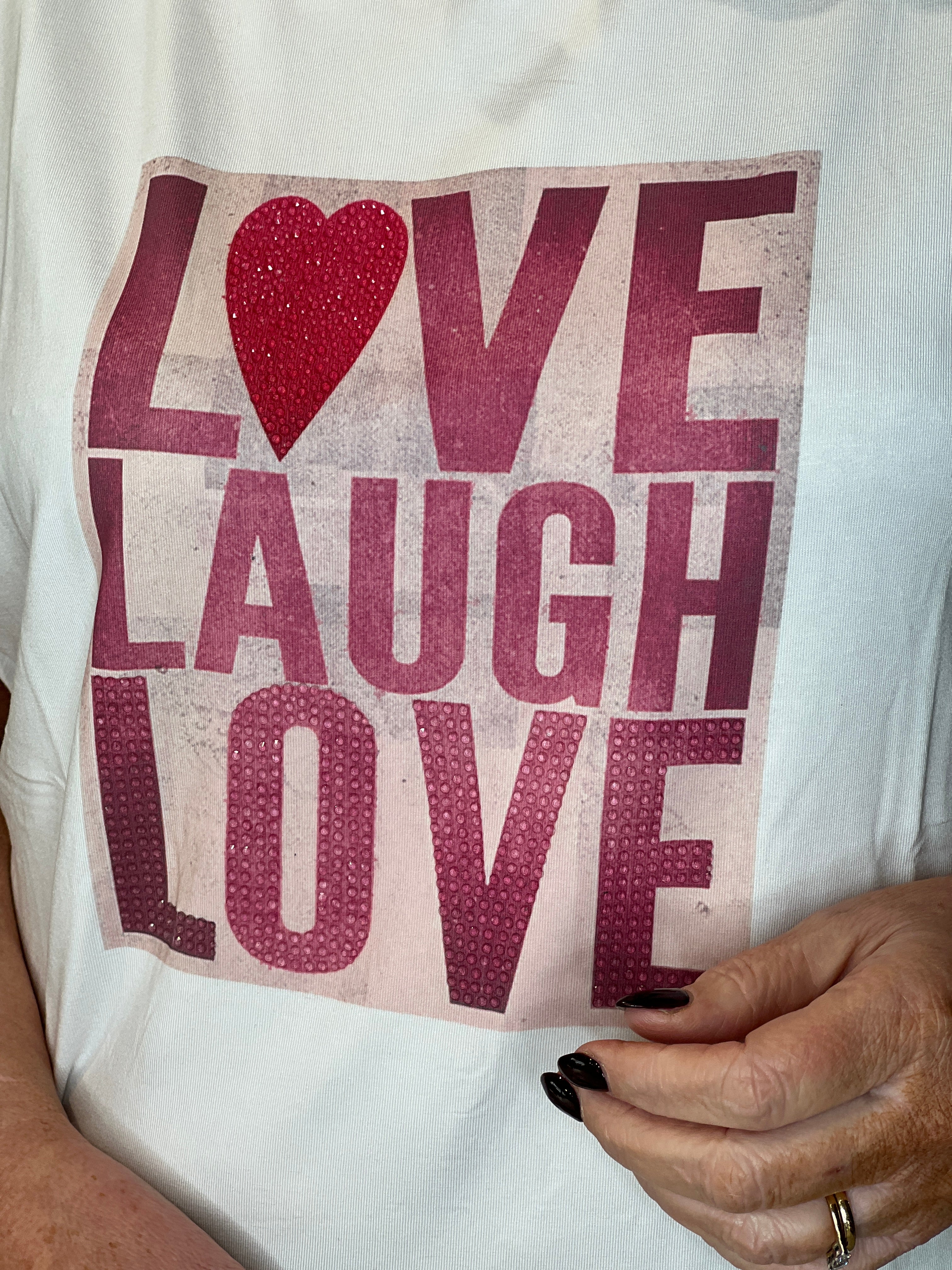 Oui Graphic T-shirt In Cloud Dancer