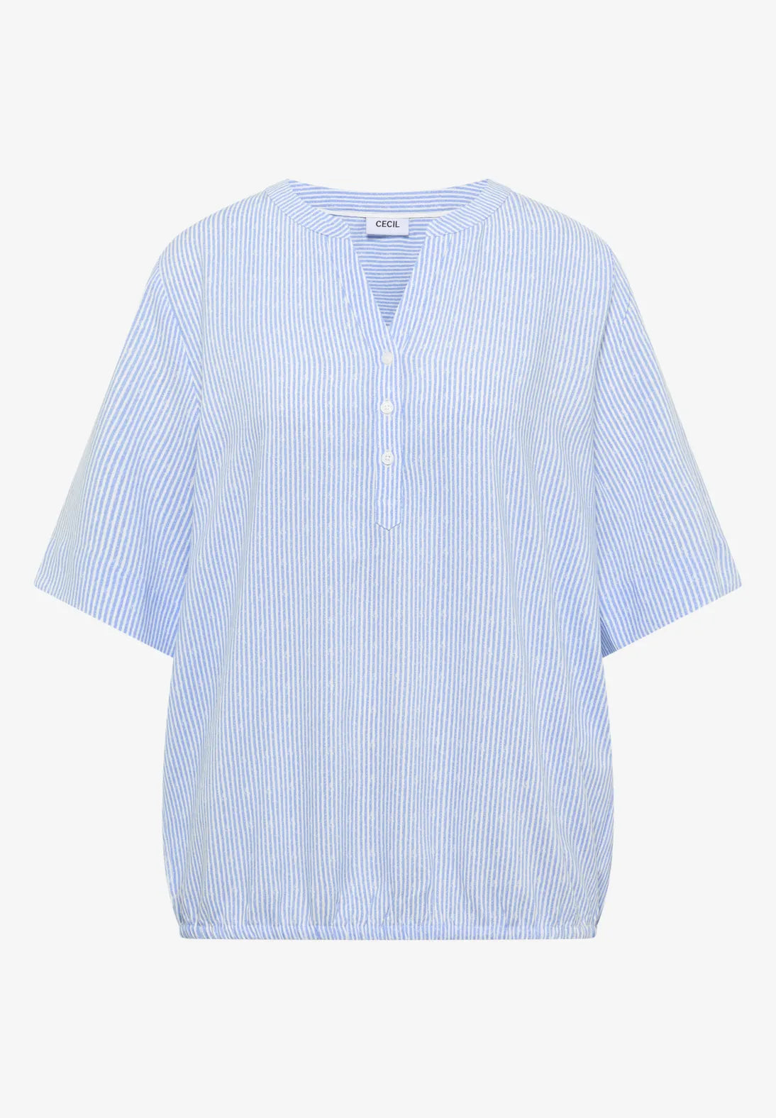 Cecil striped blouse in blue & white
