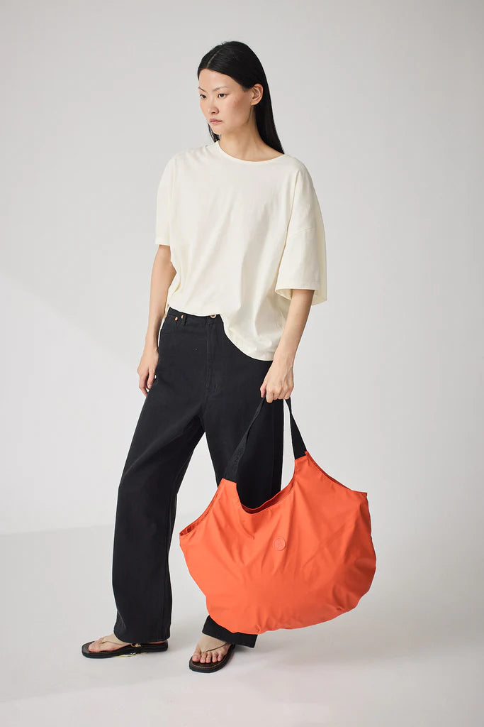 Tanta Saganak Shopper In Tangerine Tango