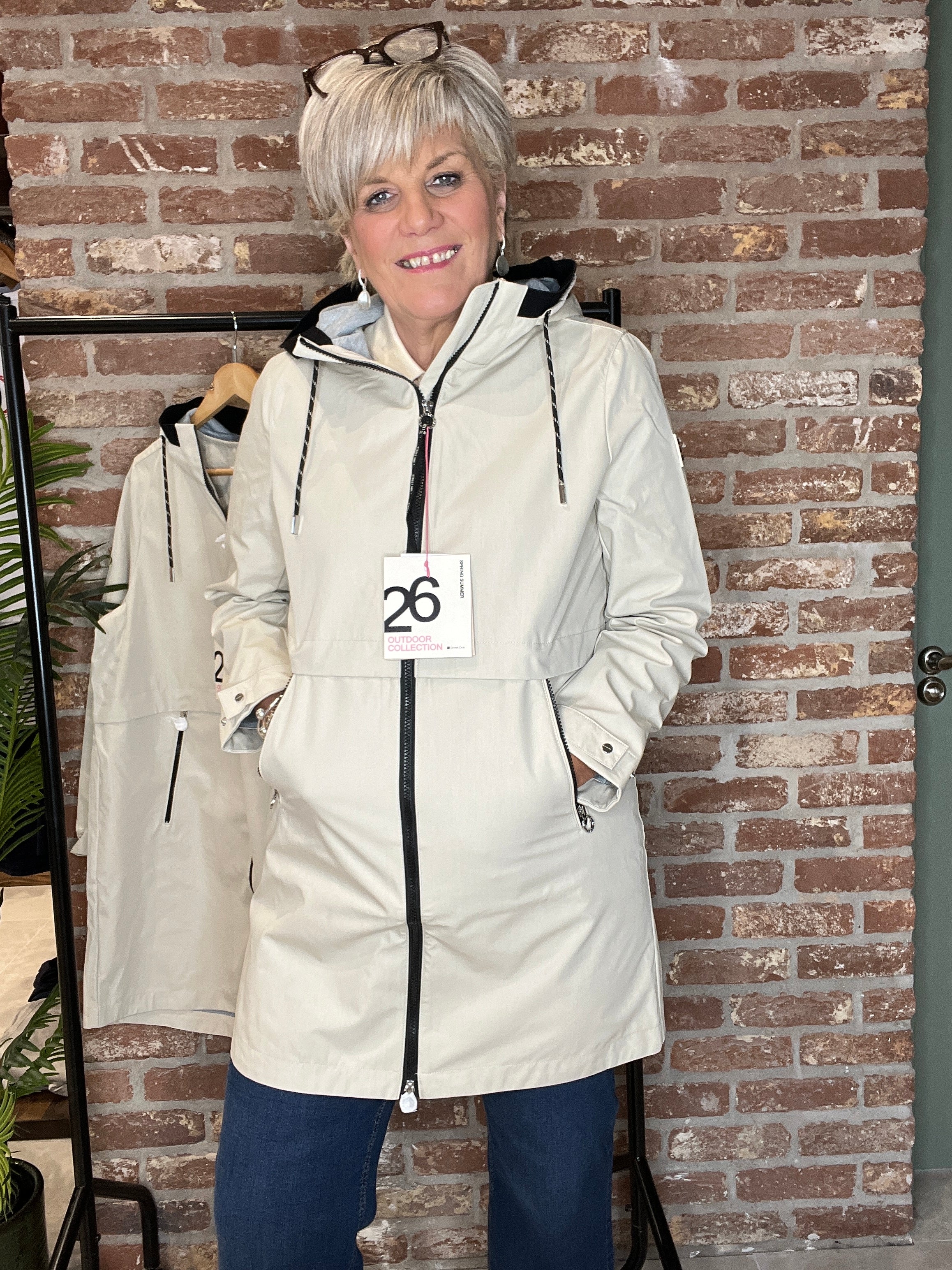 Street One Double Face Park In Powder Beige