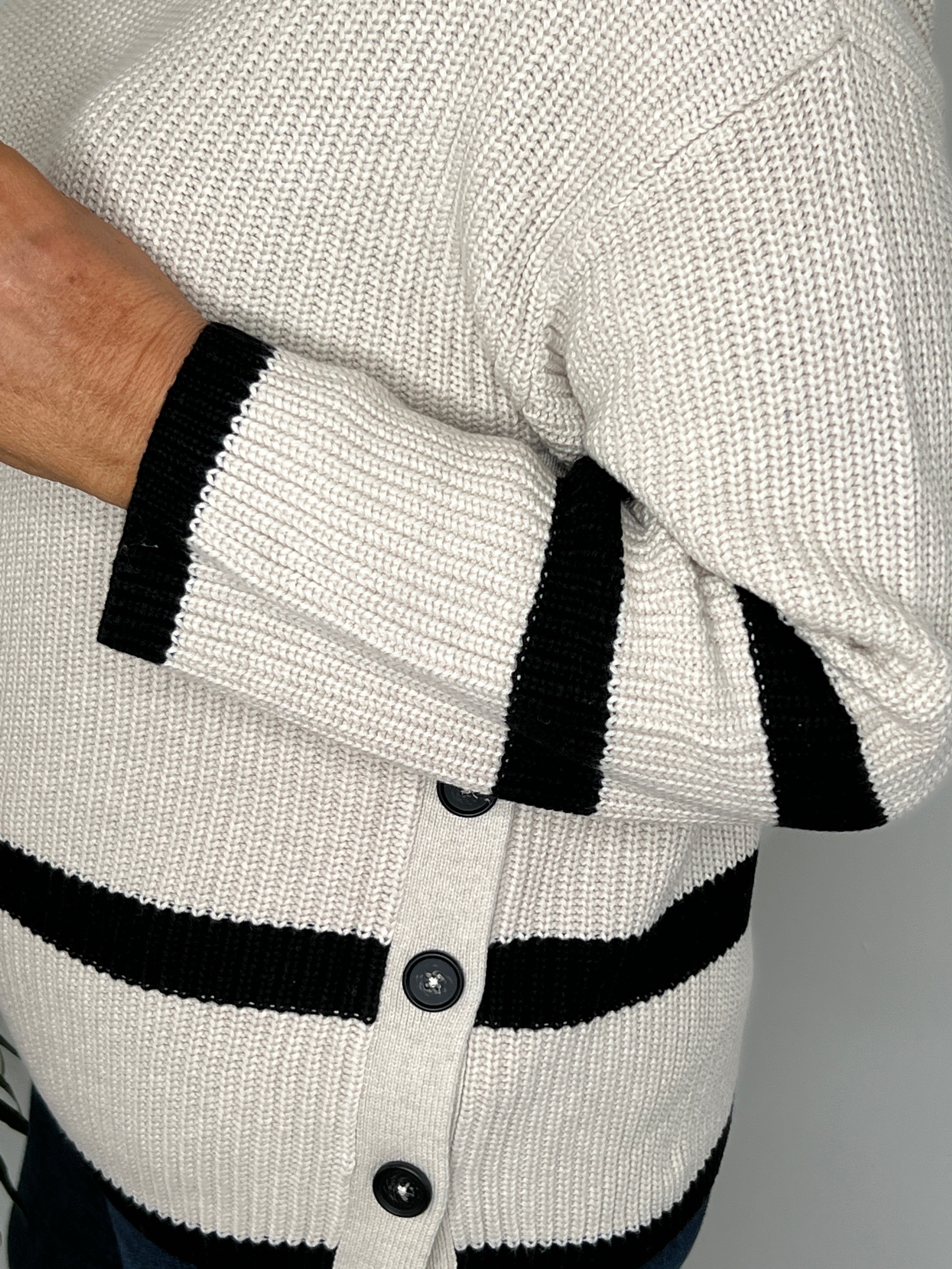 Oui Viniah Pullover In Light Camel Grey