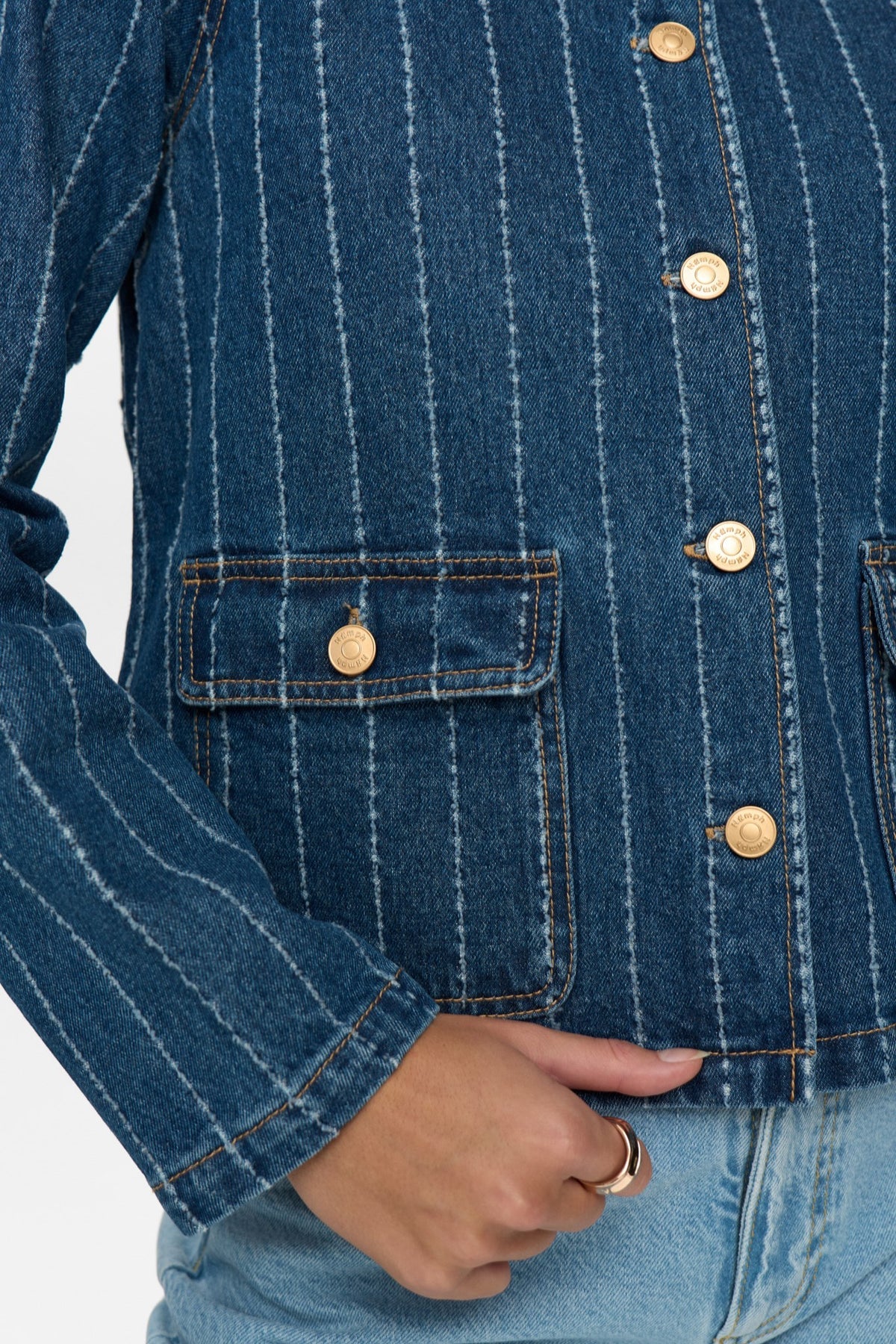 Nümph Nuatlanta denim jacket In medium blue