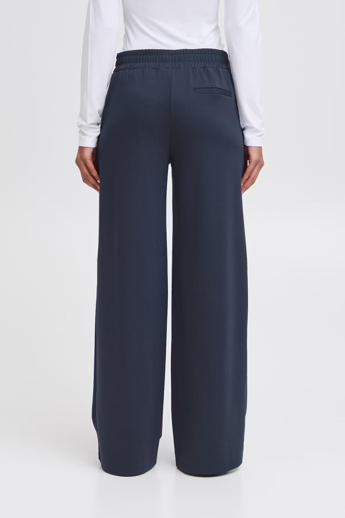 Ichi Ikate Wide Trousers In Total Eclipse