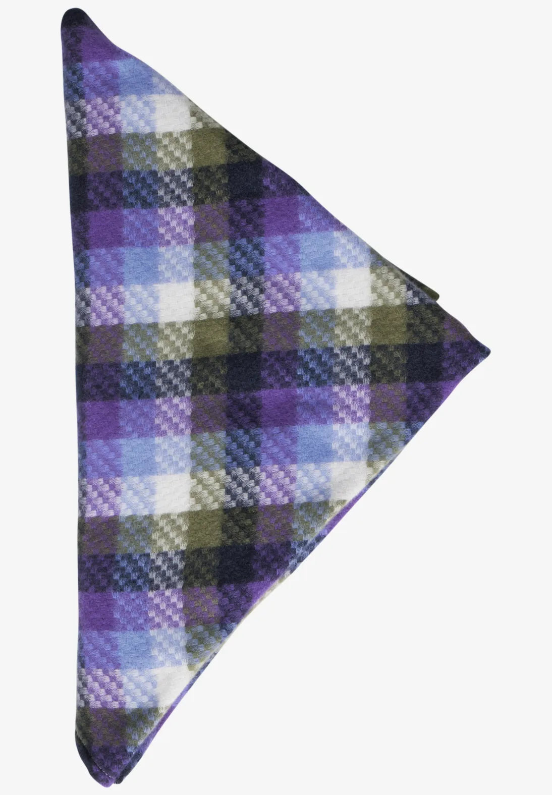 Street One Triangle Print Scarf In Gravity Blue