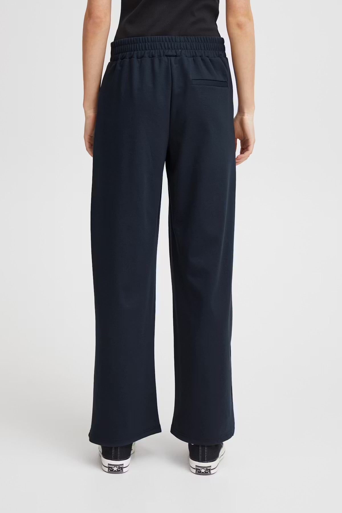 Ichi Ikate Wide Trousers In Total Eclipse