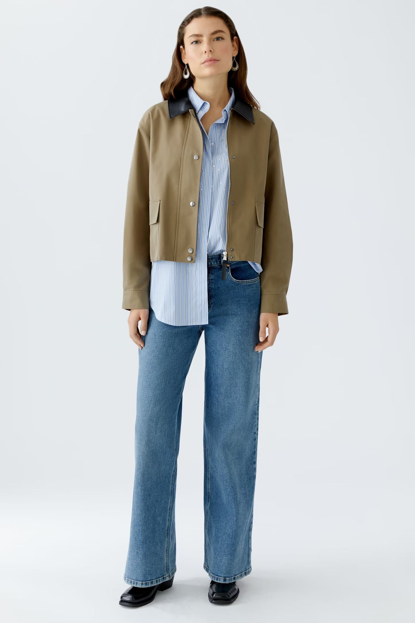 Oui Jacket In Khaki