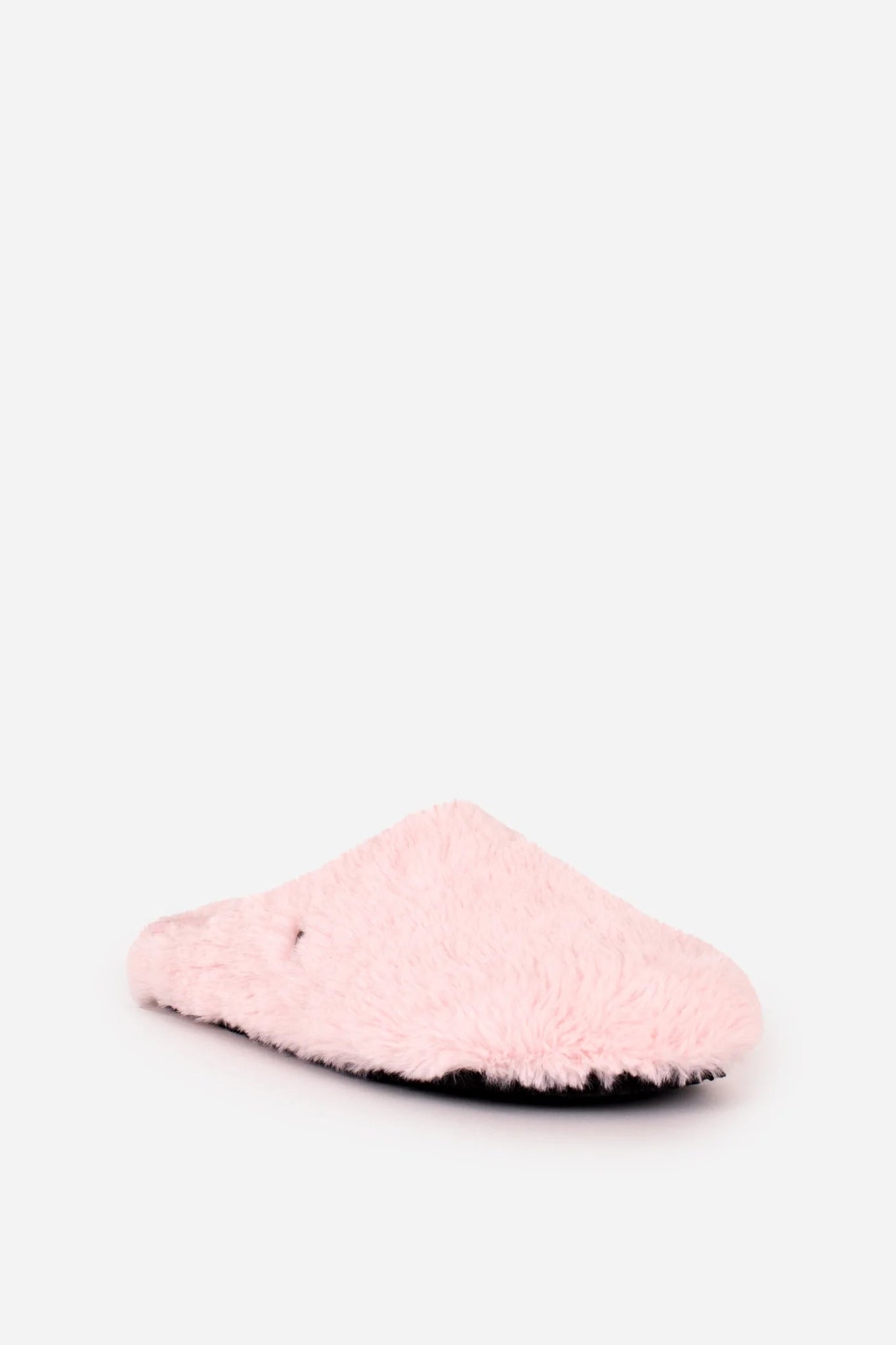 Brakeburn fluffy Slip on slippers in pink - Crabtree Cottage