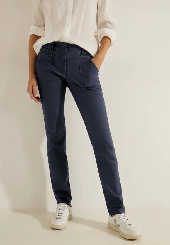 Navy blue 2025 coated jeans