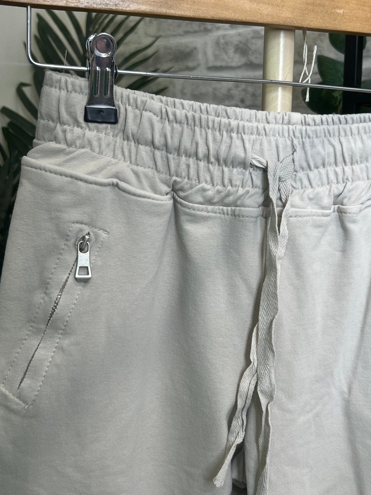 Deck By Decollage Joggers In Beige - Crabtree Cottage