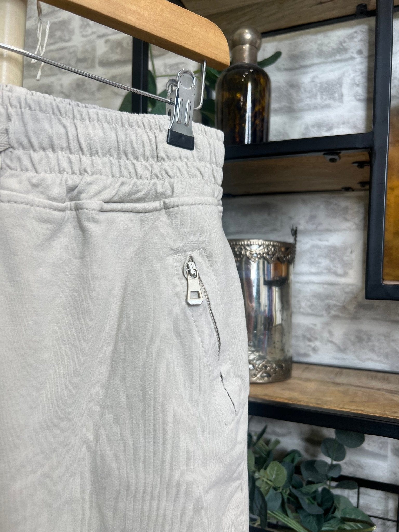 Deck By Decollage Joggers In Beige - Crabtree Cottage