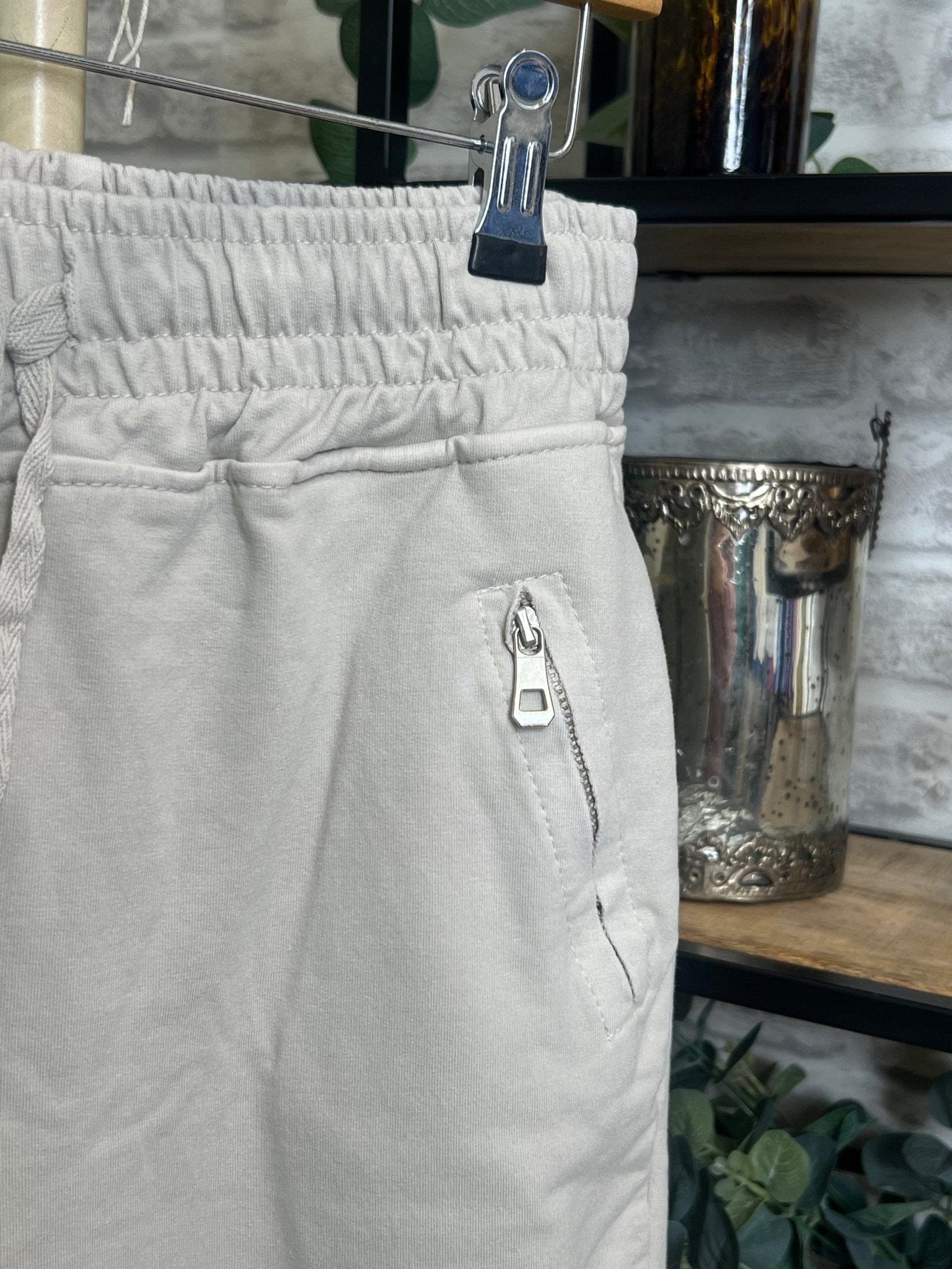 Deck By Decollage Joggers In Beige - Crabtree Cottage
