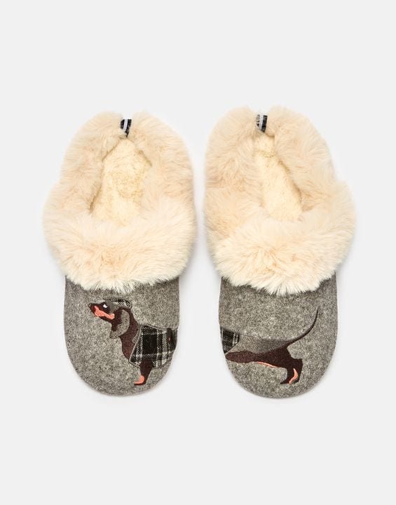 Joules Slippet Luxe Slip With Tweed Sausage Dog - Crabtree Cottage