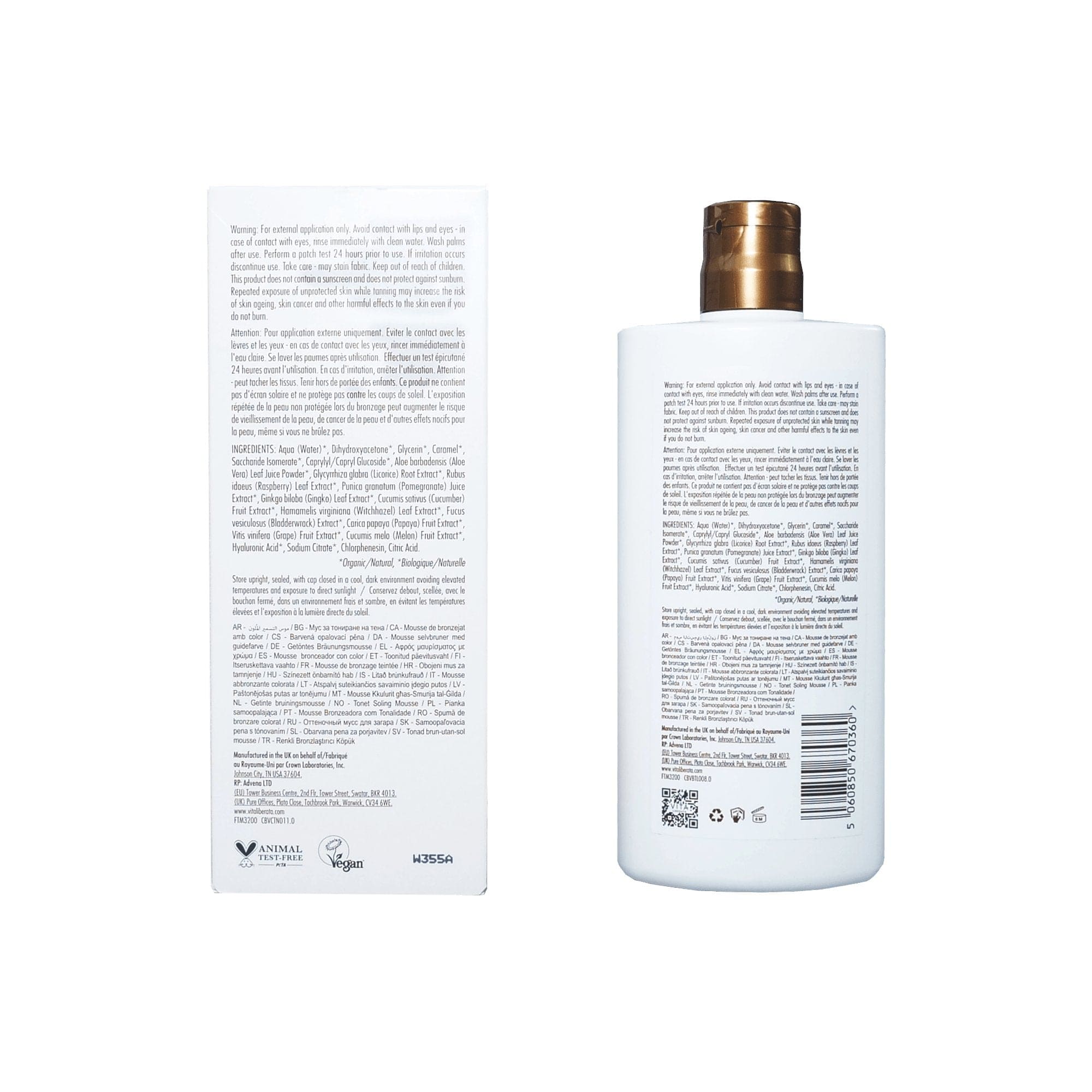 Vita Liberta Tinted Tanning Mouse-Medium - Crabtree Cottage