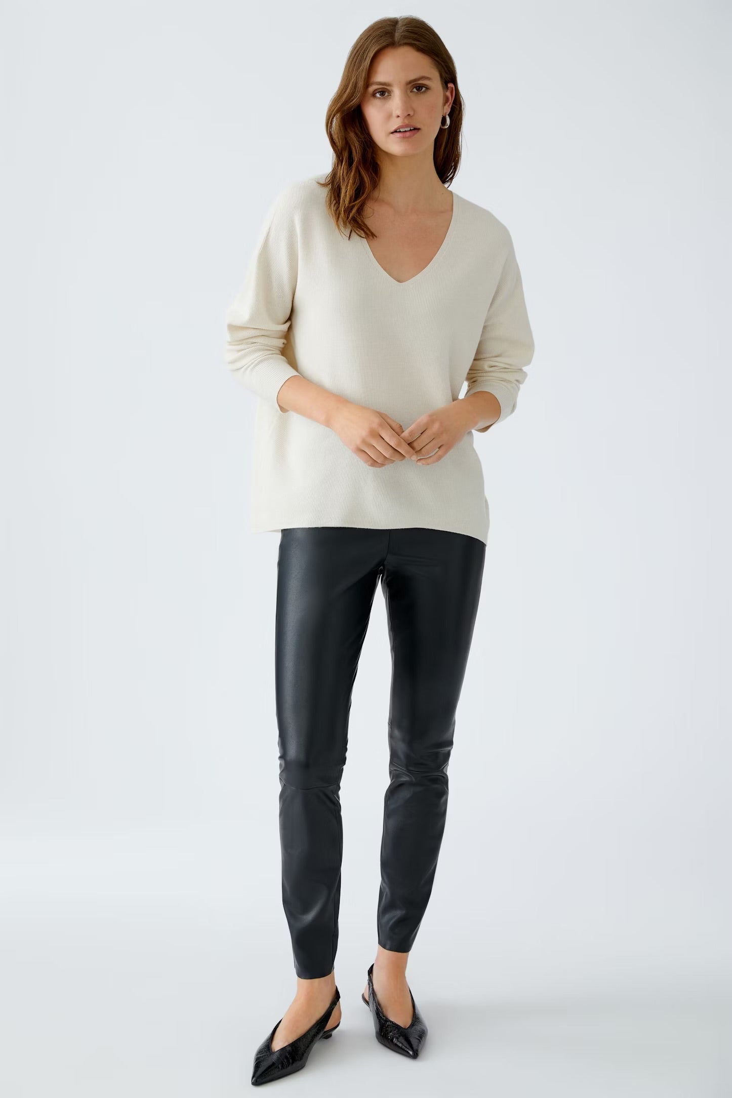 Oui Chasey Leggings In Black