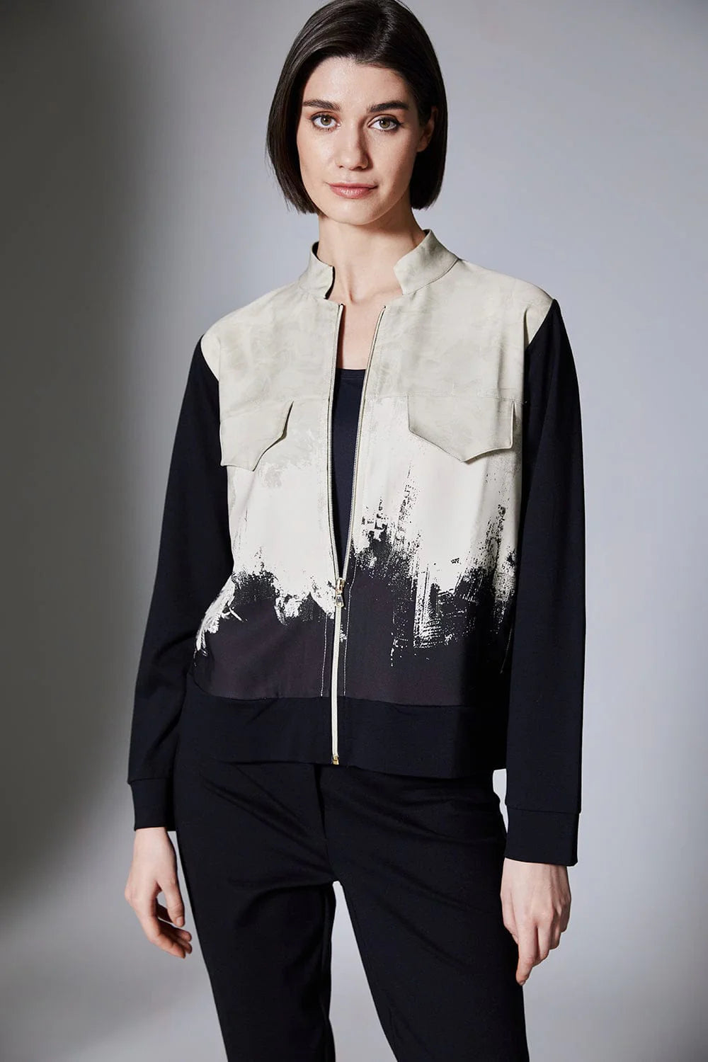 Peruzzi Print Zip Jacket In multi