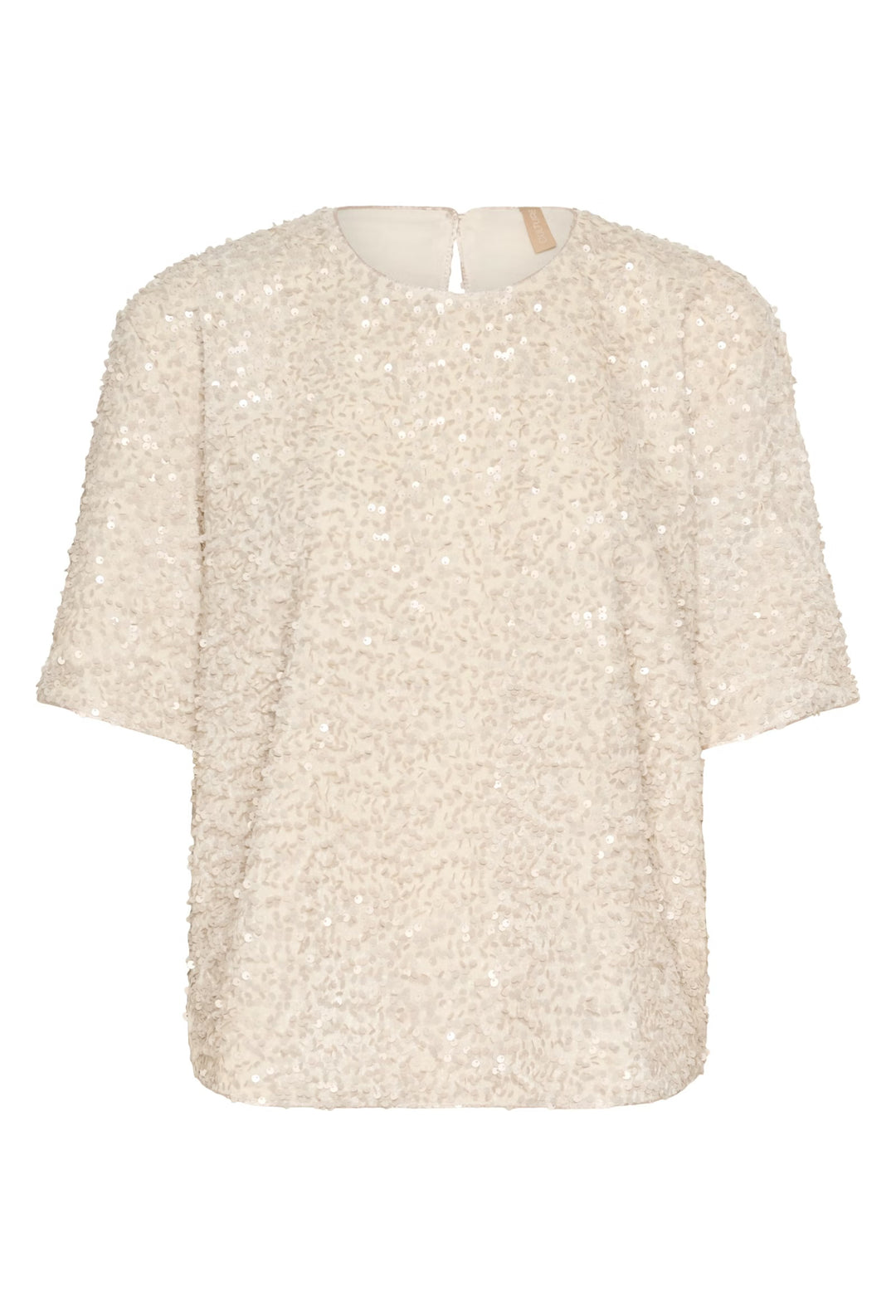 Culture Sequin Blouse In whitecap