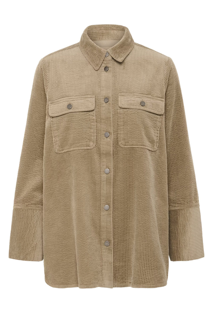 Culture Cubaela Cord Jacket In Timber Wolf
