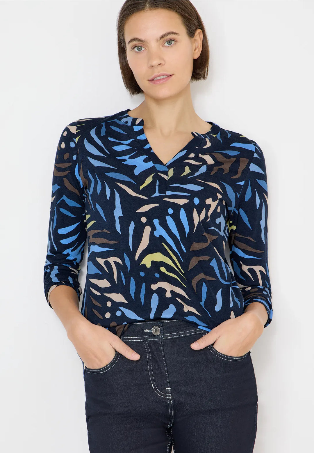 Cecil Multi Top In Universal Blue