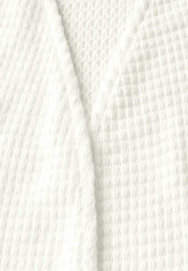 Cecil Ajour Look Cardigan In Vanilla White