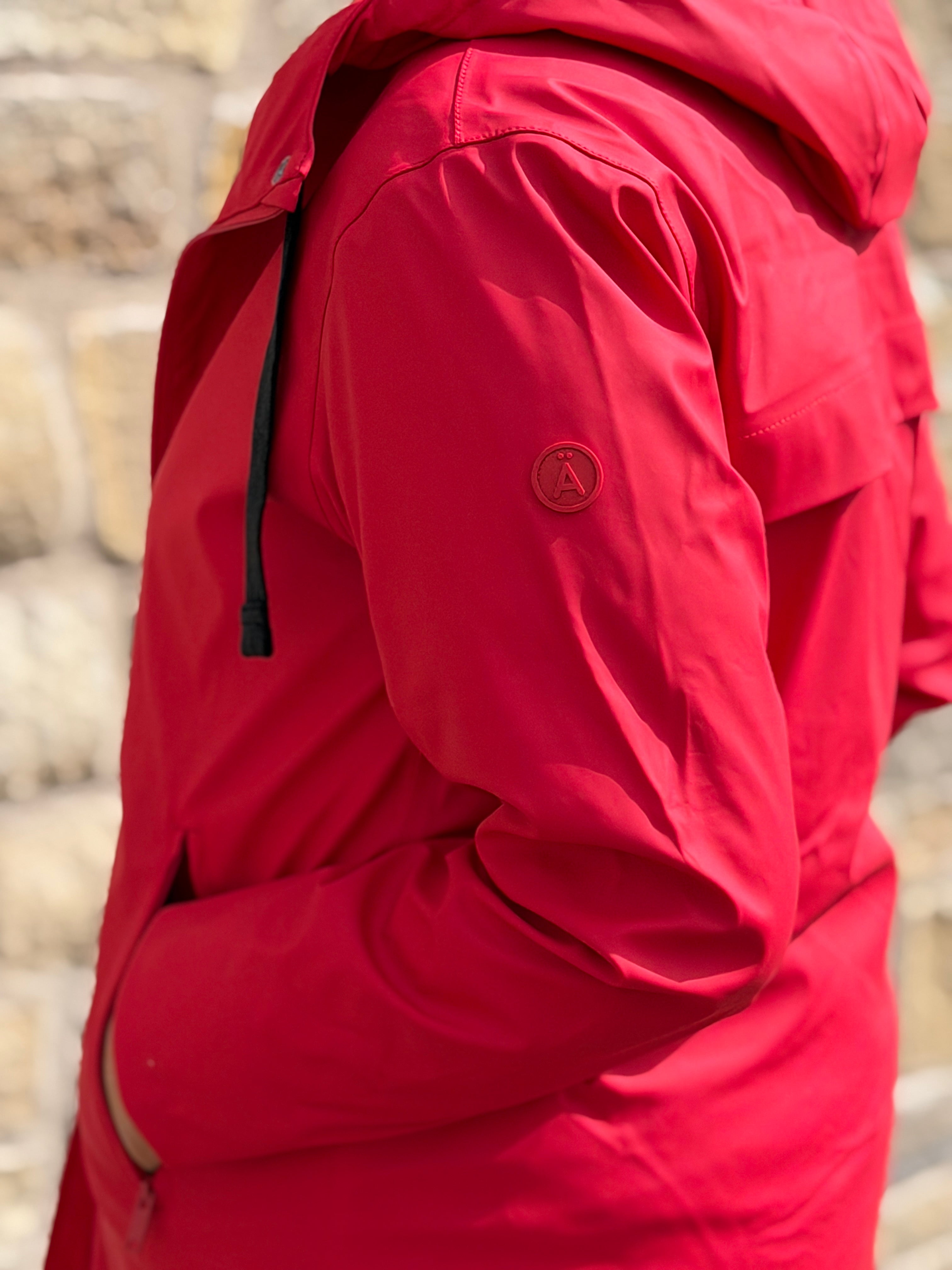Snow raincoat in Salsa