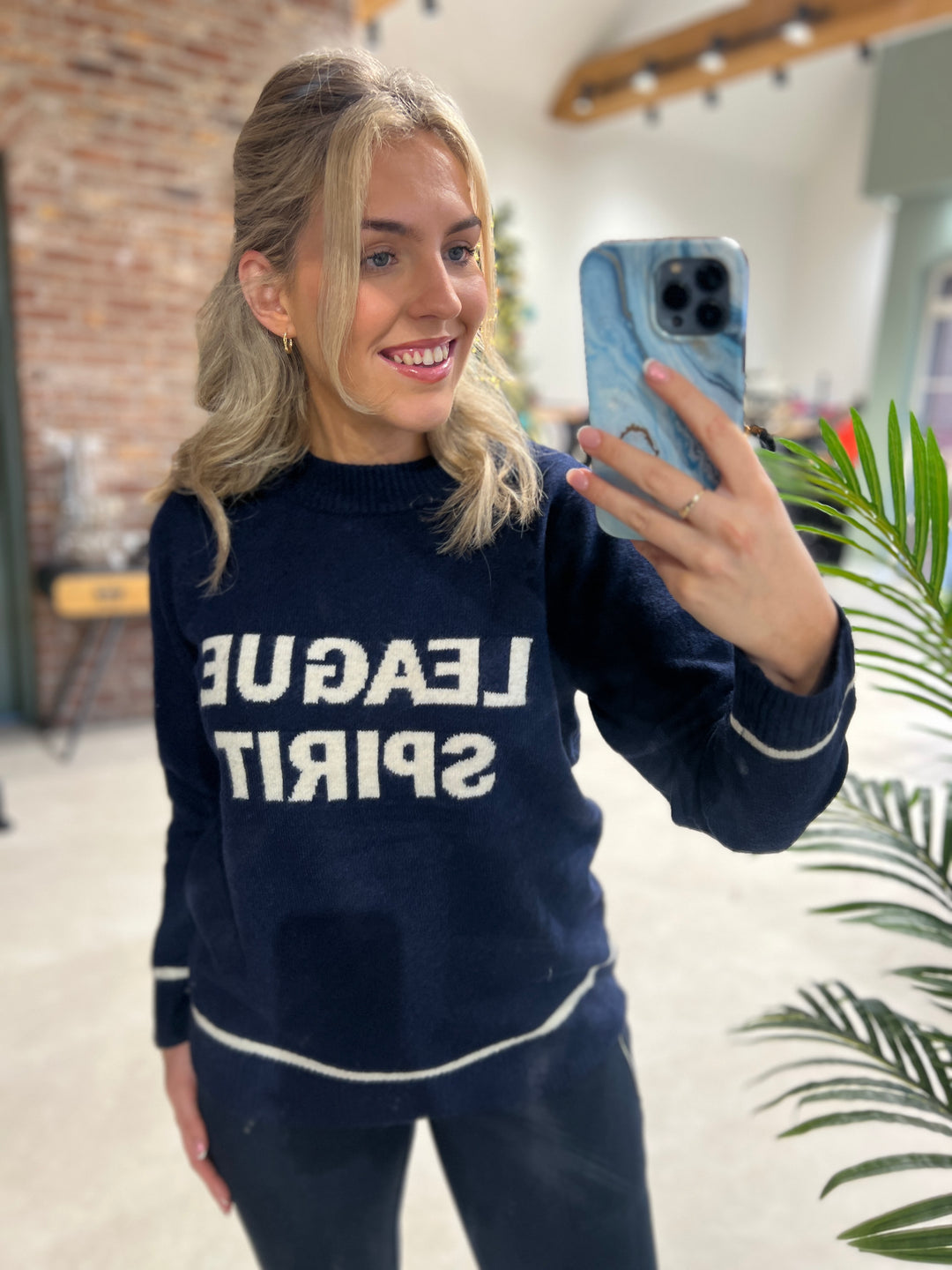 Soya Concept Orlean Sweatshirt In Navy