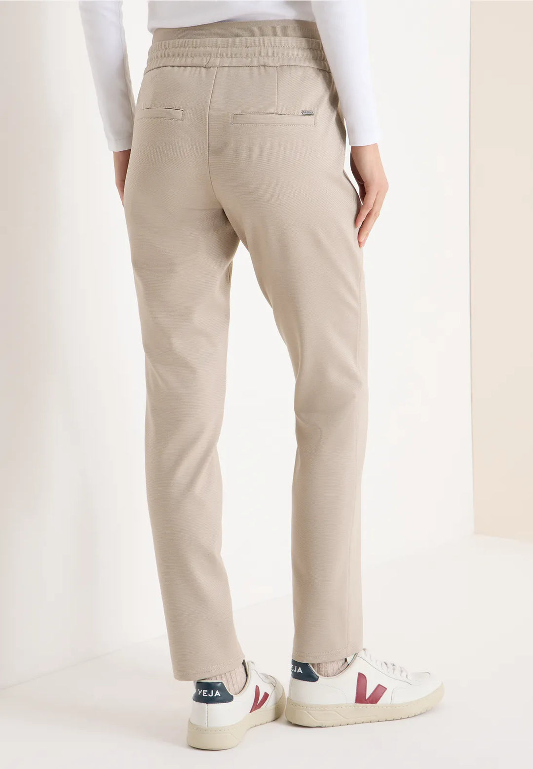 Cecil Tracey Trousers In Urban Taupe Melange