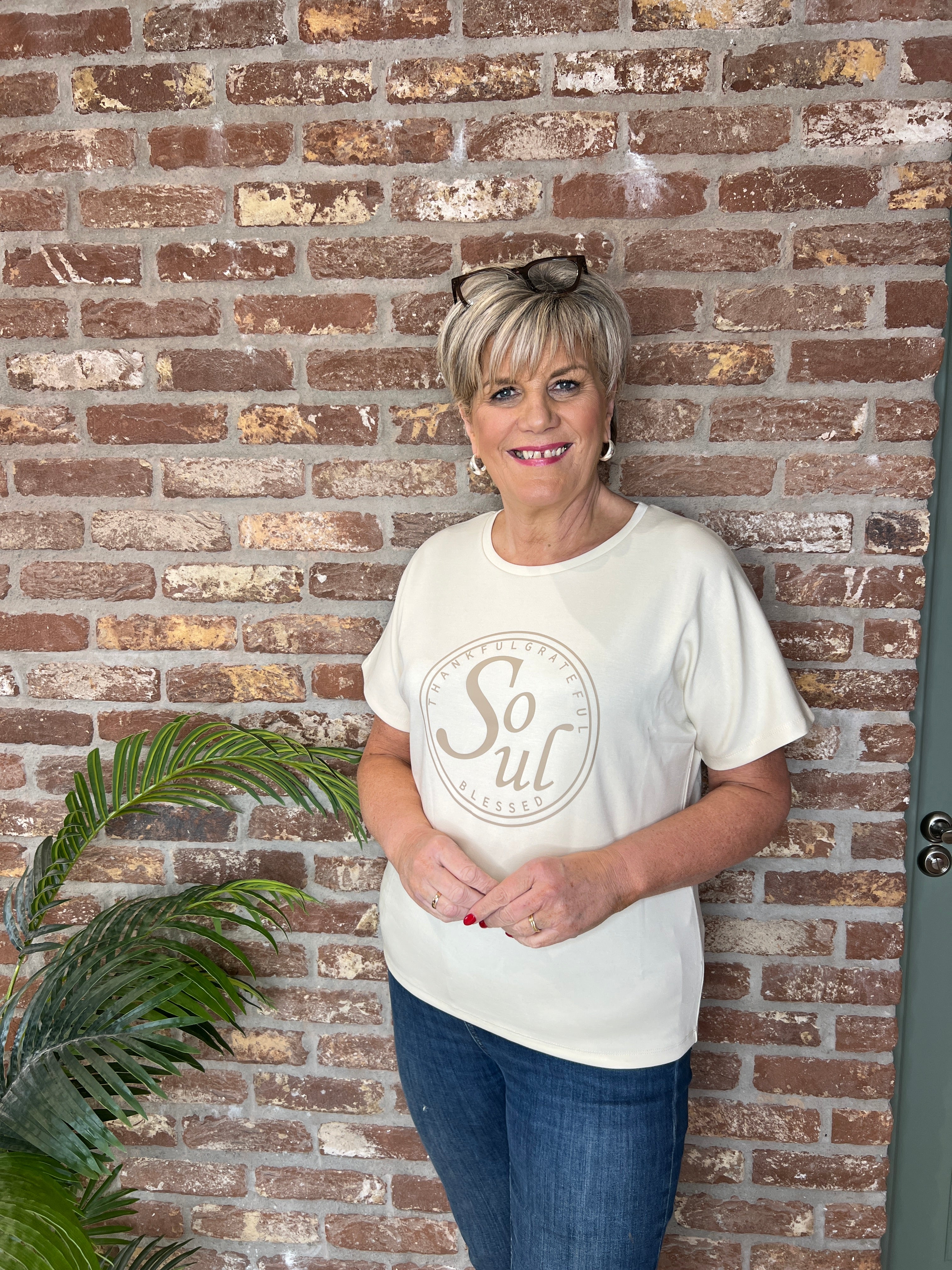 Soya Concept Banu t-shirt In cream