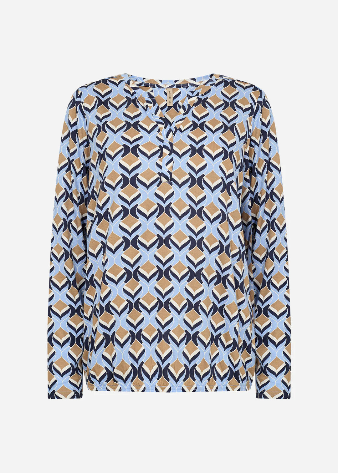 Soya Concept Felicity Geometric Top In Air Blue