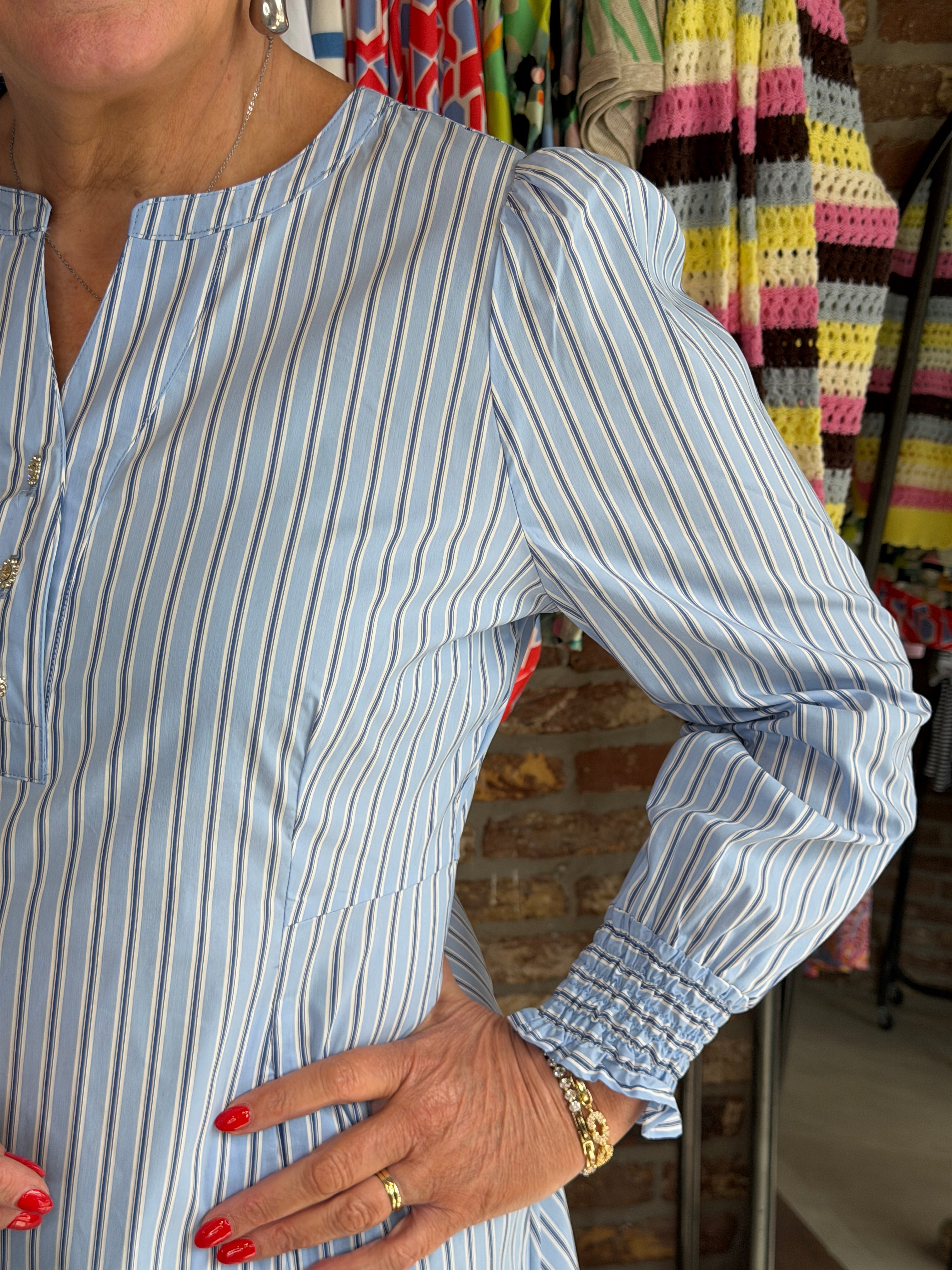 Culture cuart striped dress in blue