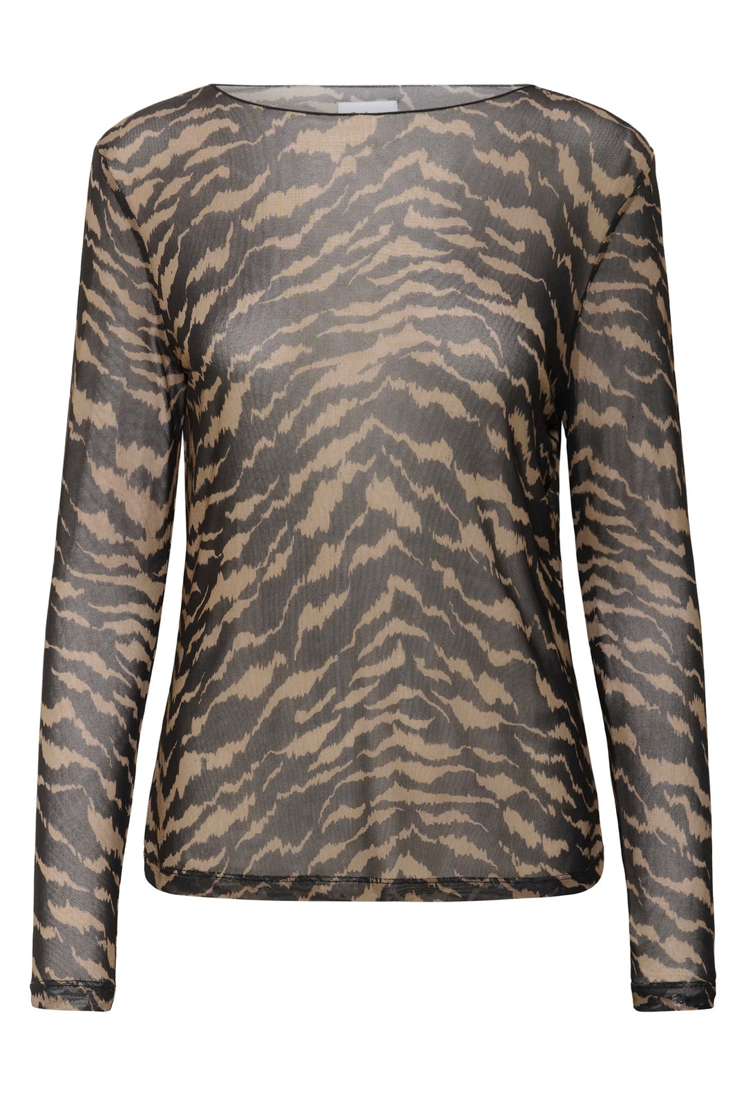 Saint Tropez Mesh Top In Black Multi