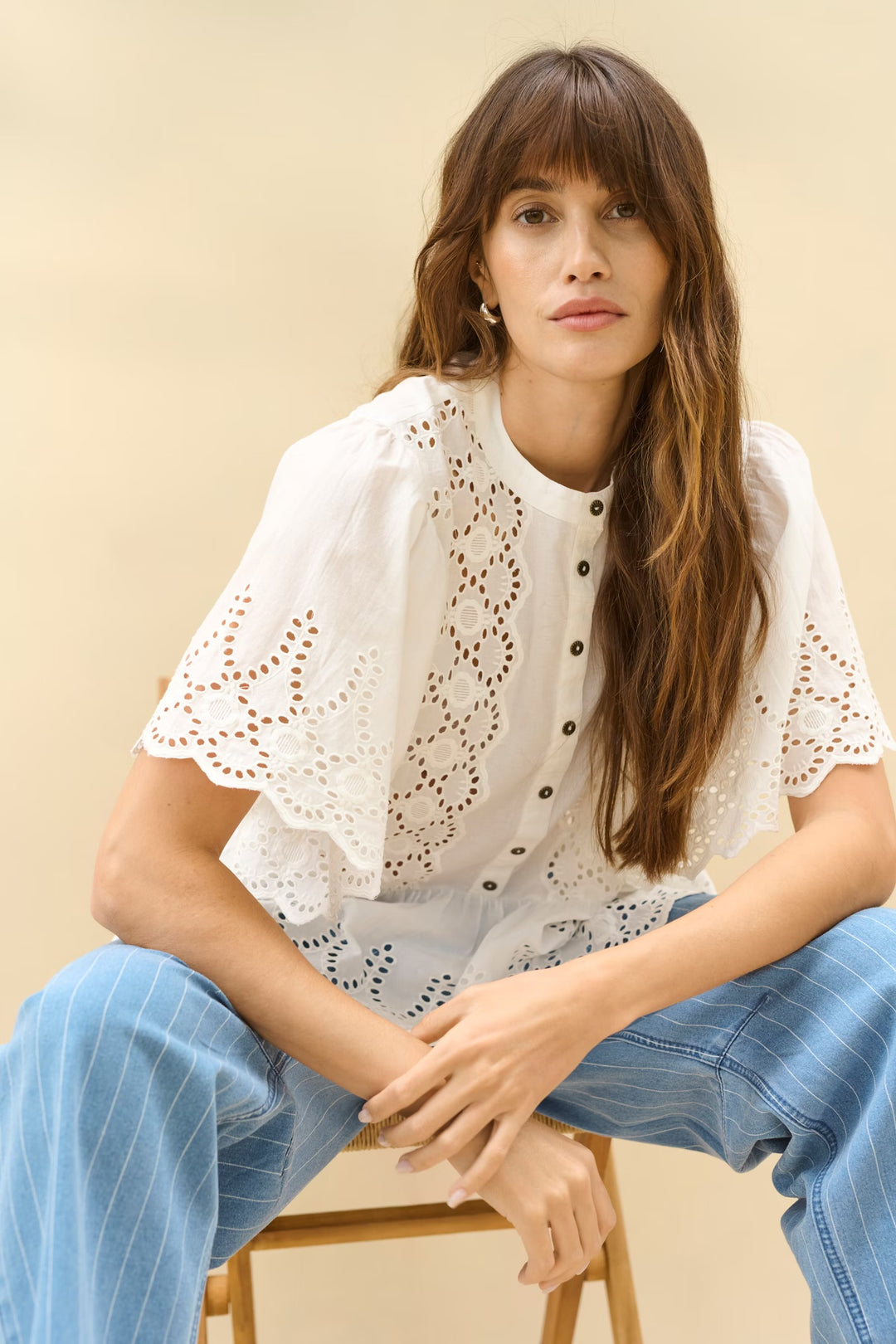 Culture Cuhawaii Blouse In White