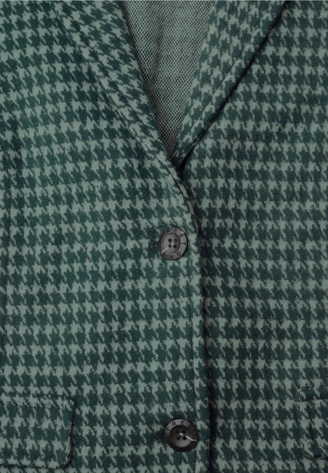 Checked blazer in stormy green