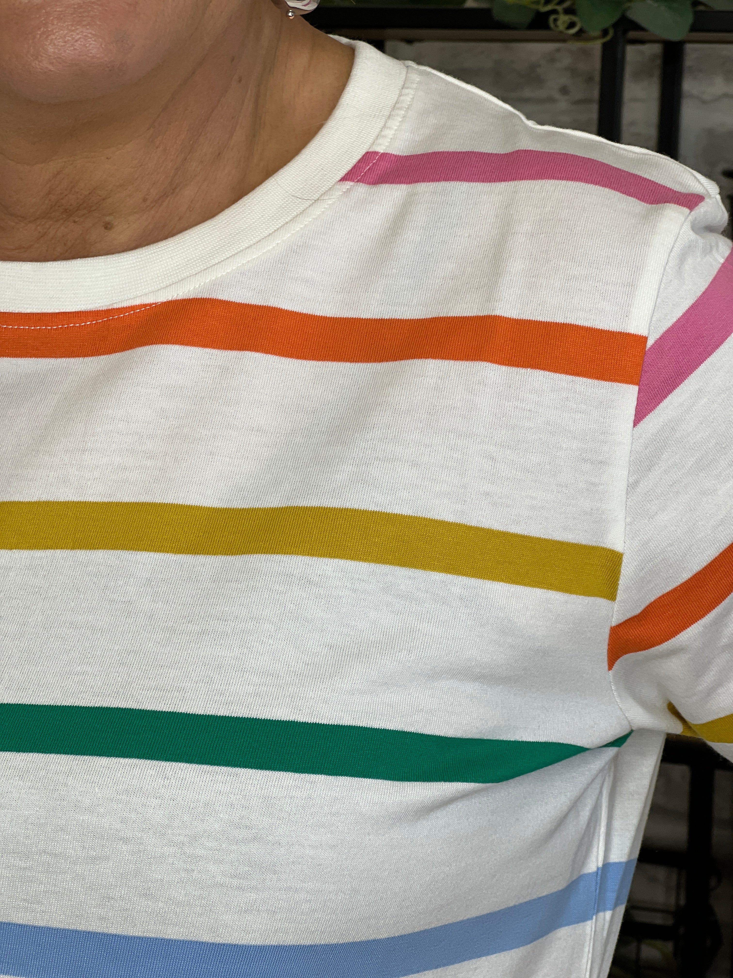 Sugarhill Brighton Brunswick Top In Rainbow Stripe