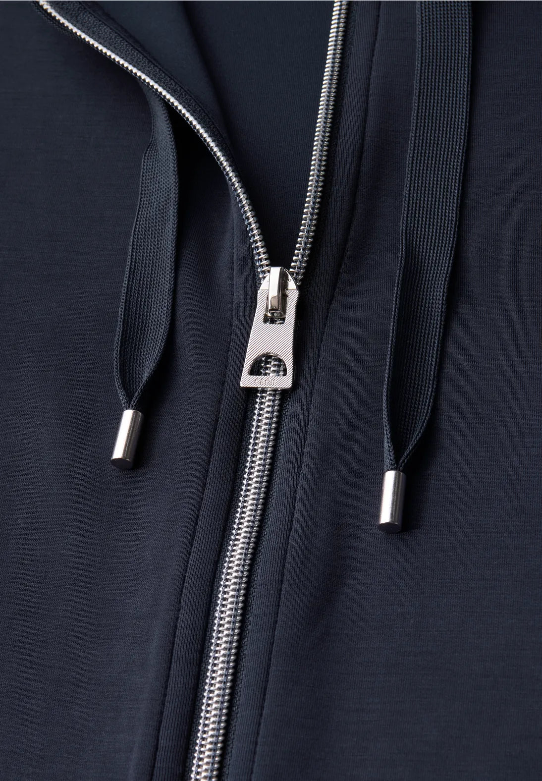 Cecil Soft Hooded Jacket In Urban Dark Blue