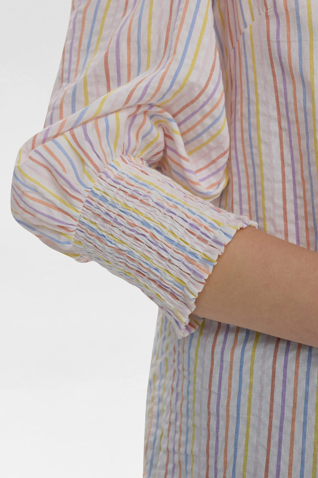 Nümph Nutashia Striped Blouse In Popcorn
