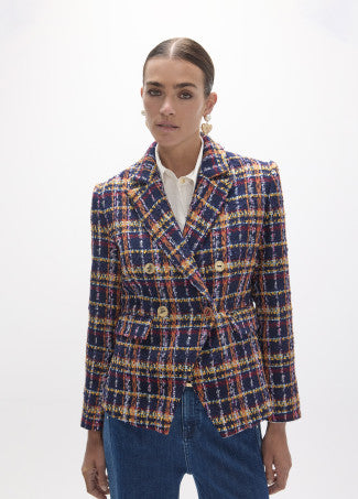 Tweed blazer in multicolour