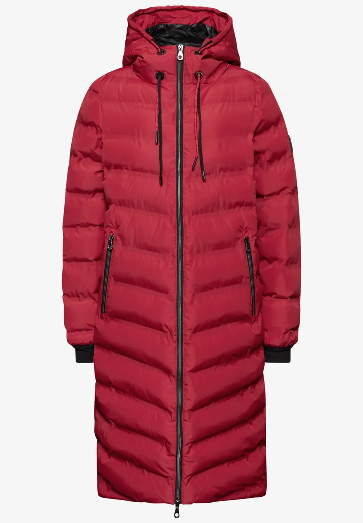 Street One Padded Coat In Carpet Red