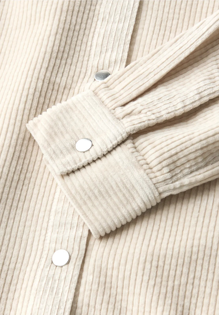 Street One Cord Jacket In Melted Beige