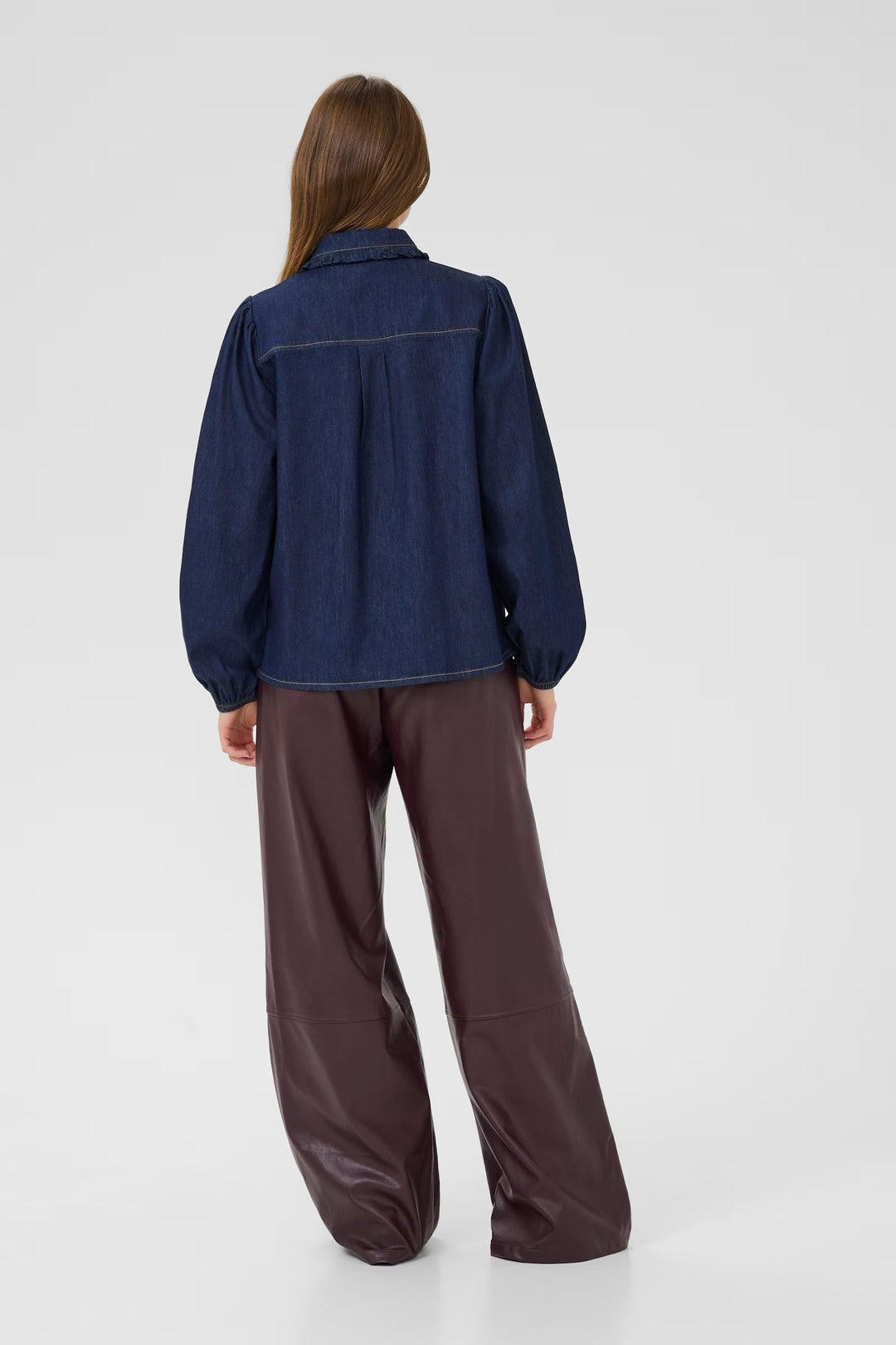 Culture Cuhilka Denim Shirt In Rinse Wash