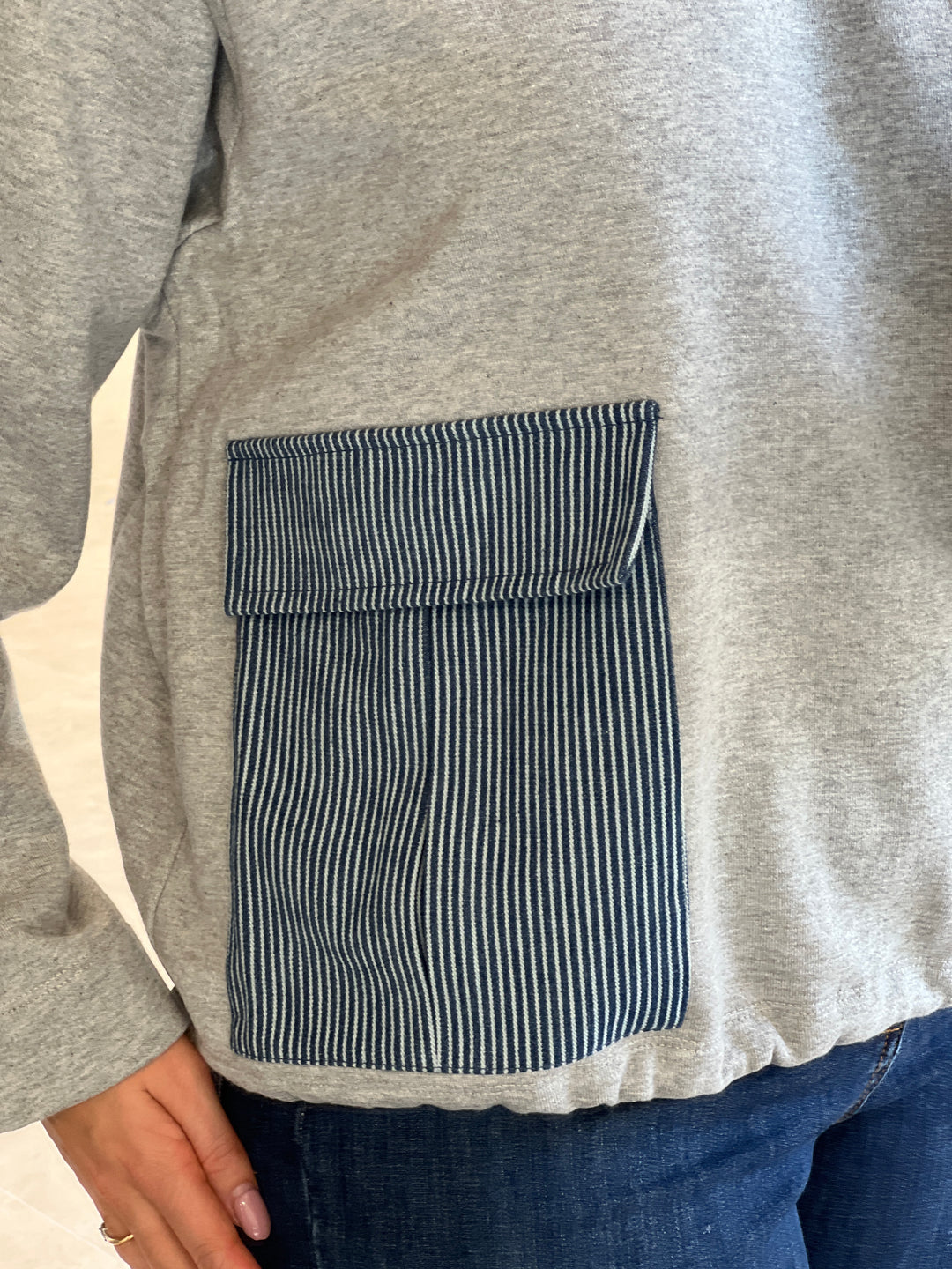 Nümph Nuzhelly Sweatshirt In Medium Grey