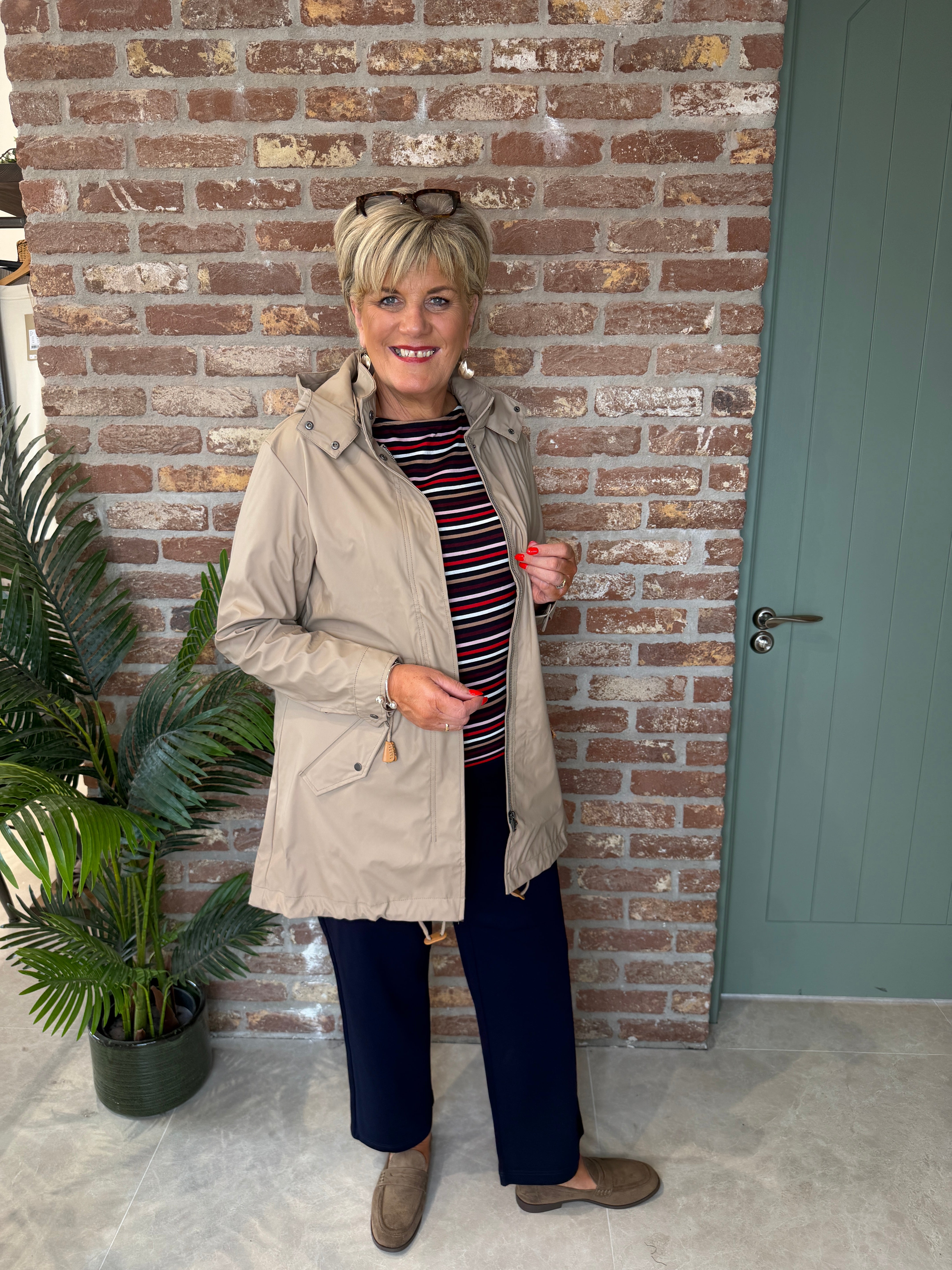 Alexa raincoat in camel