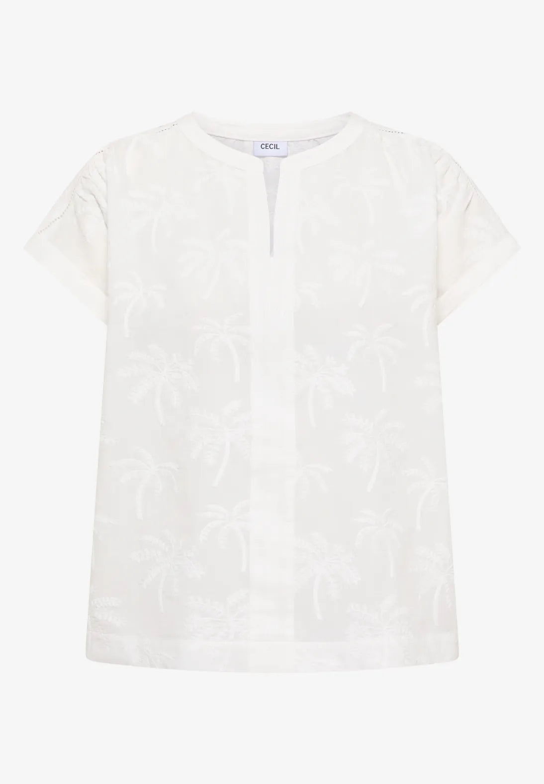 Cecil embroidery blouse in vanilla white