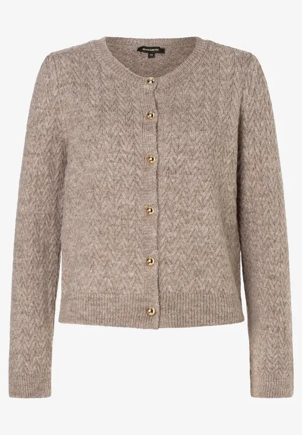 More & More Structured Cardigan In beige