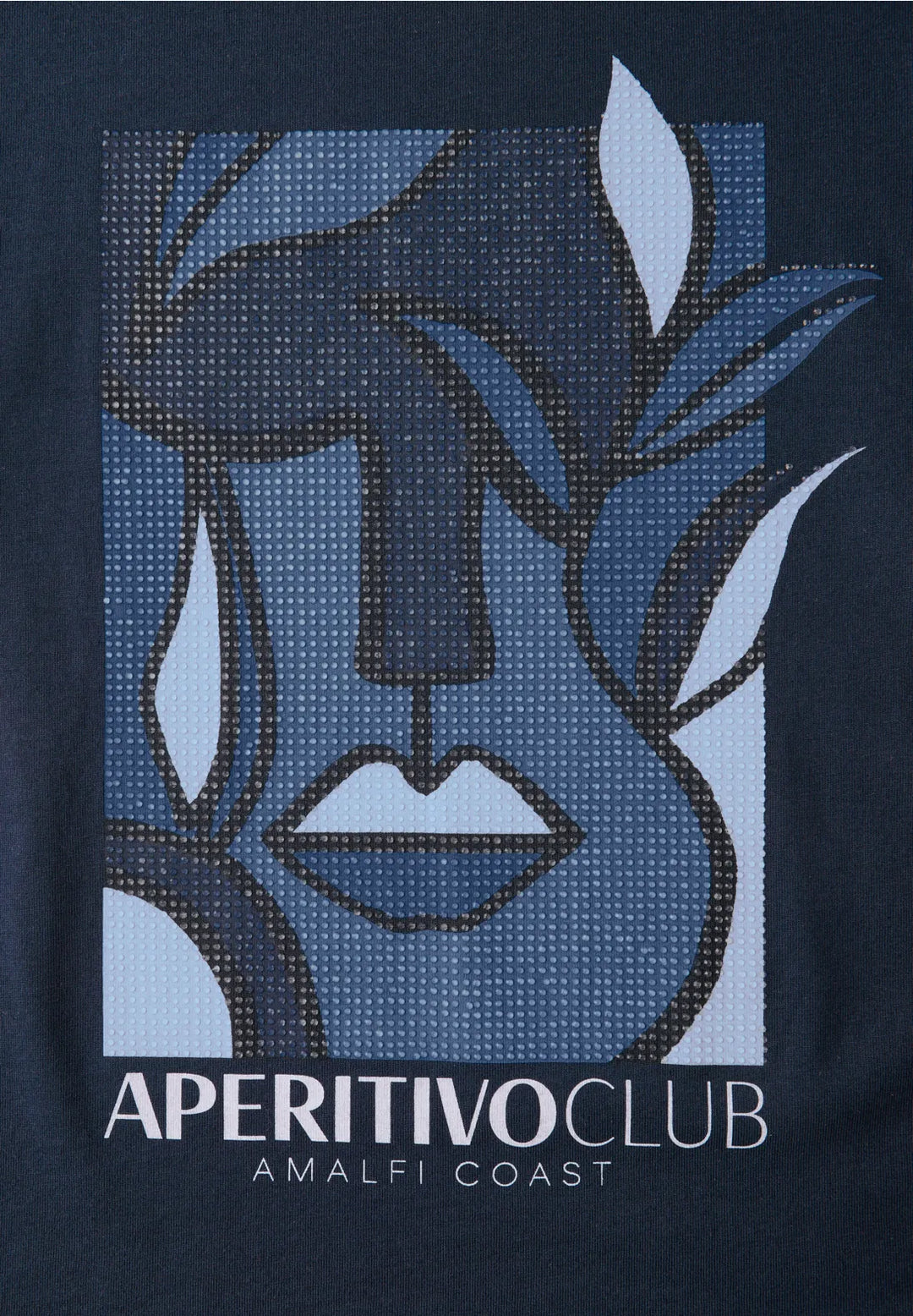 Cecil Hotfix Print T-shirt In Urban Navy