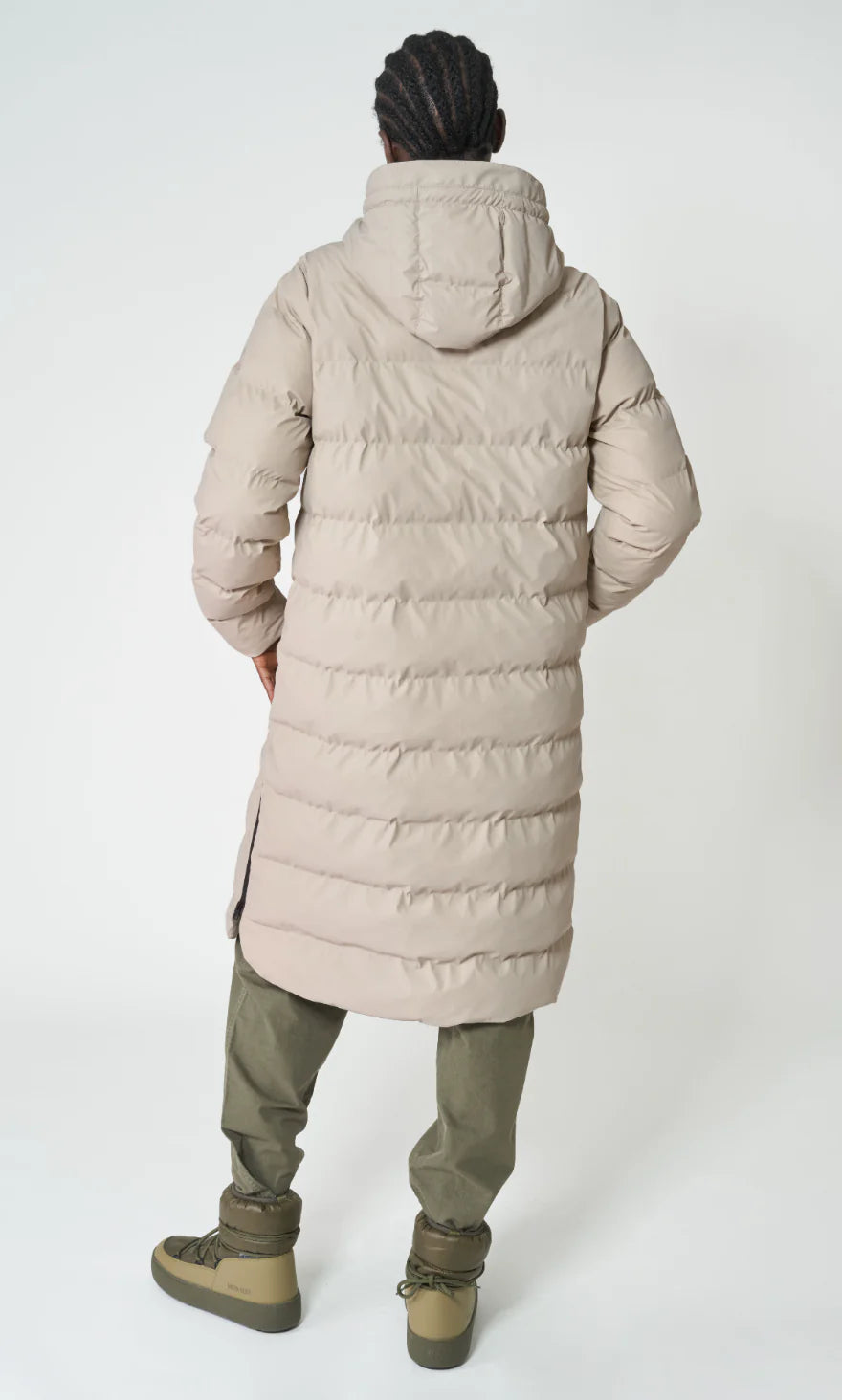 Tanta Puddle Puffa raincoat in Stone Grey