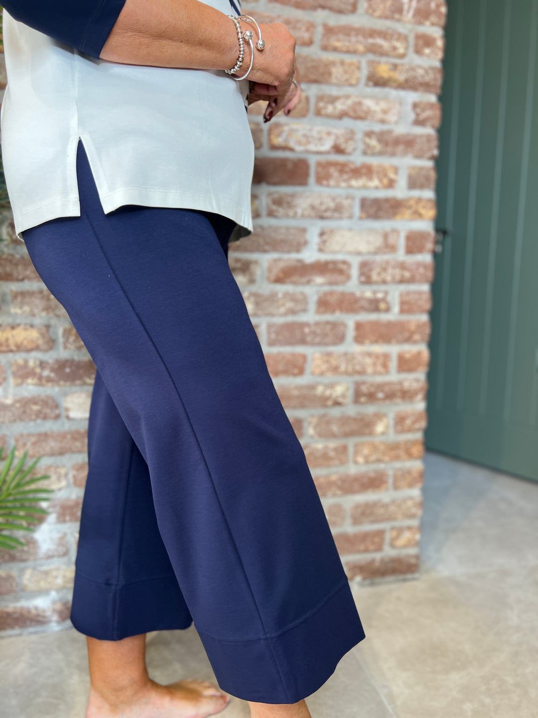 Peruzzi deep cuff Trouser In Navy