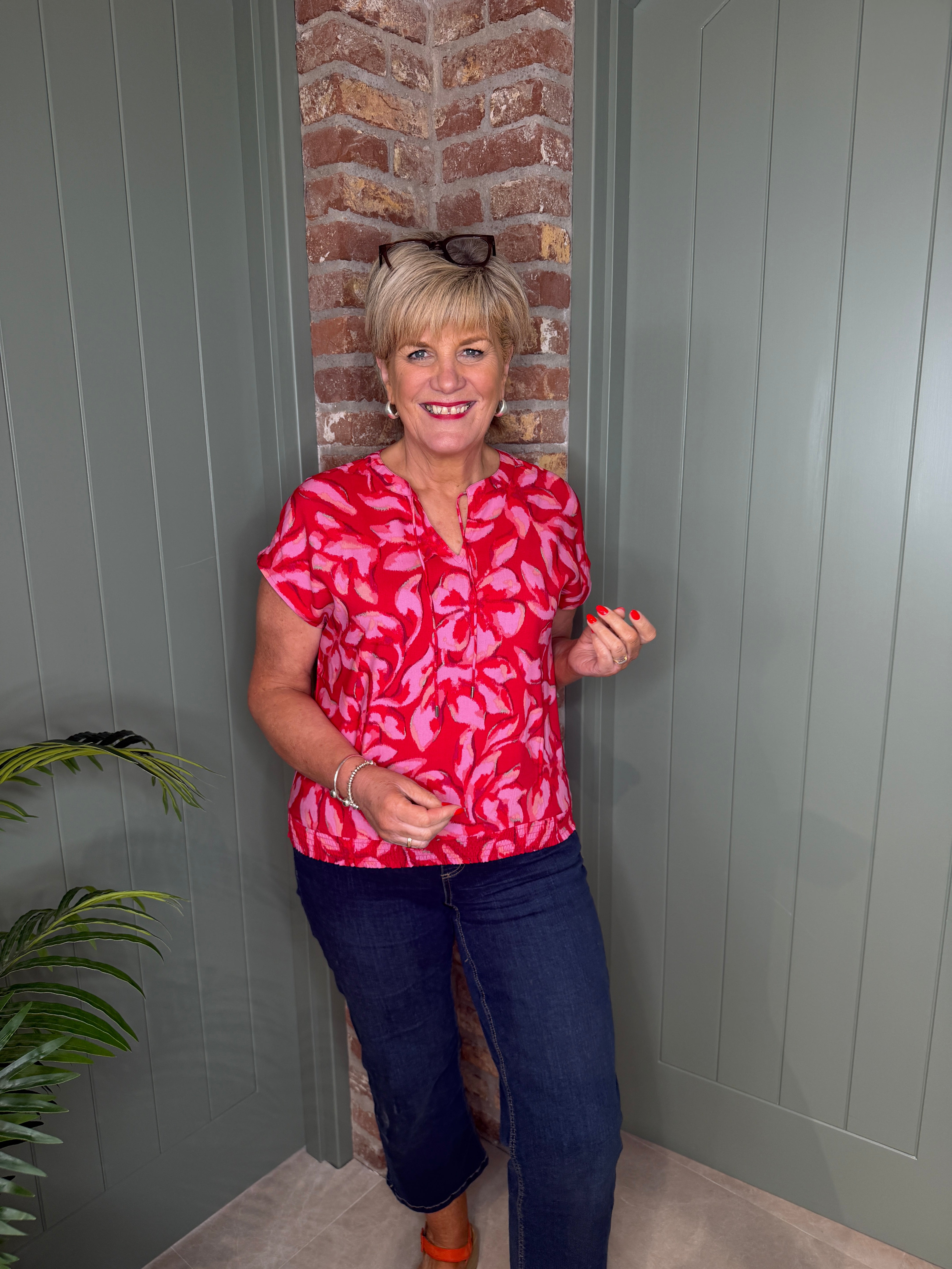 Street One Blouse In Salsa Red