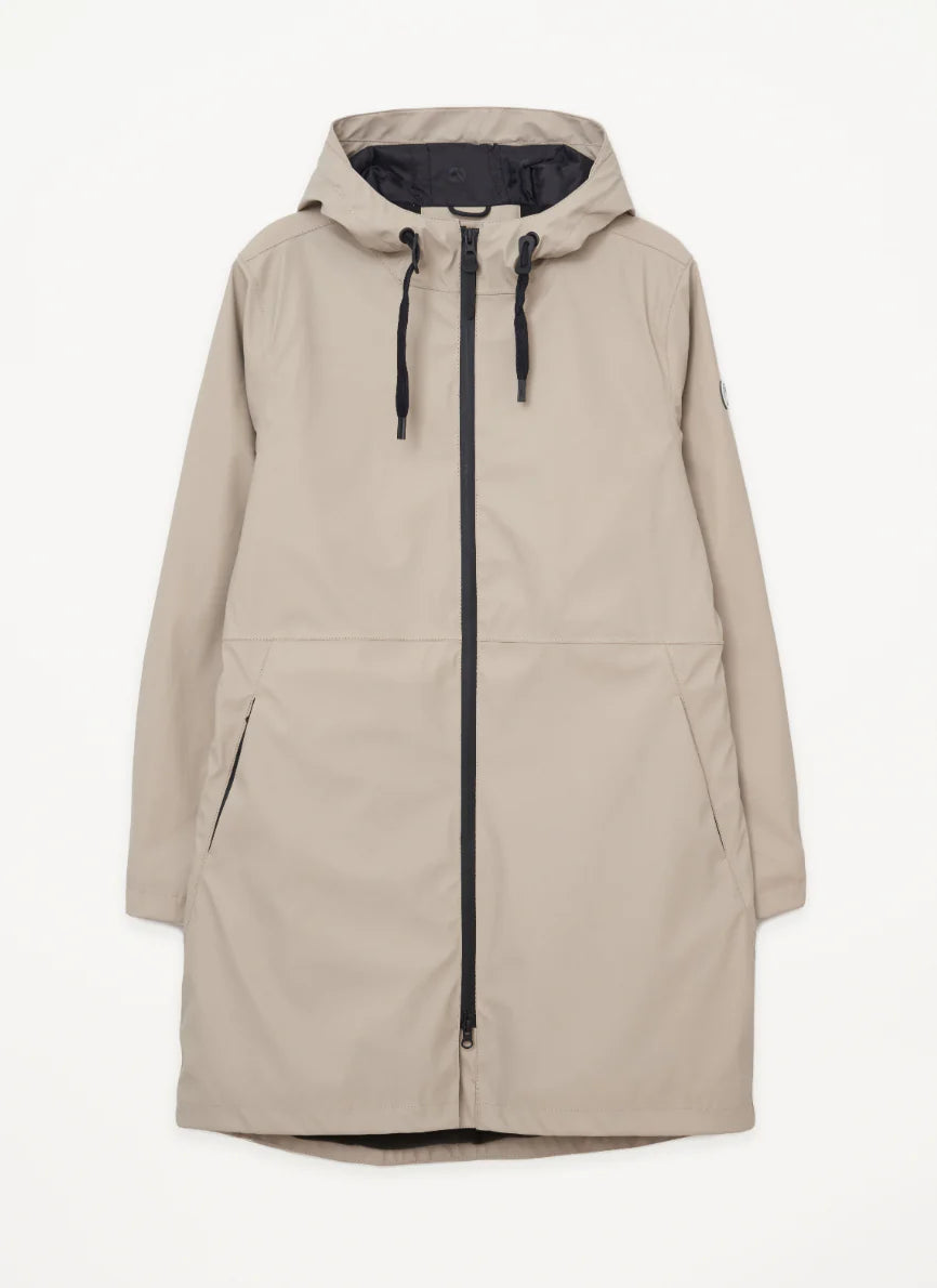 Tanta vand raincoat in Stone Grey