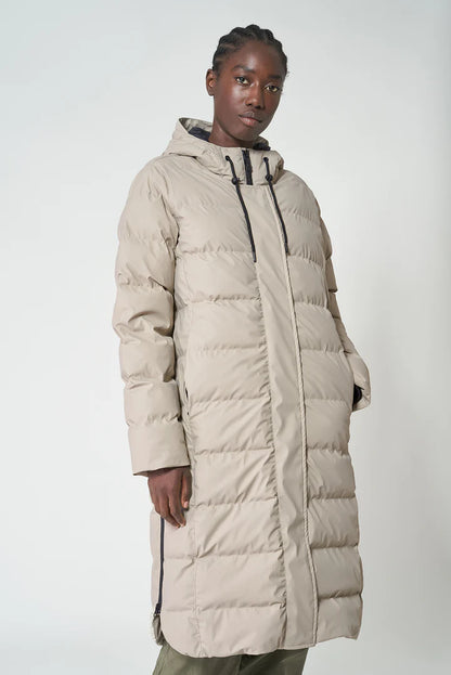 Tanta Puddle Puffa raincoat in Stone Grey